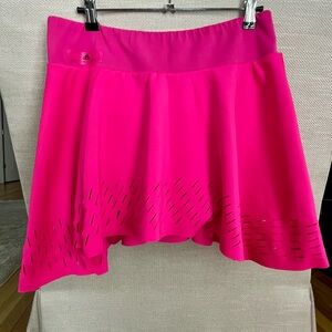 Adidas Stella McCartney laser cut tennis skirt. Hot Pink. Large.